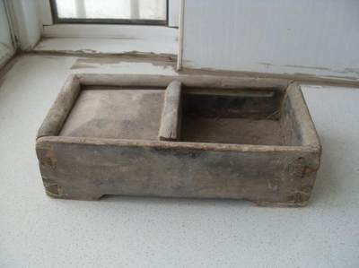 老木质烟筐 烟丝盒 老木盒！！