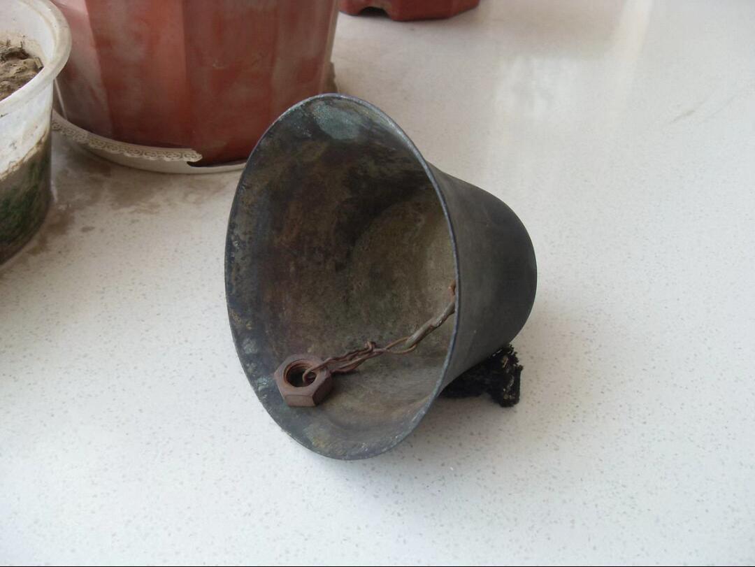 古董铜铃铛 风铃 广口铃 铜器 乡下老物！！