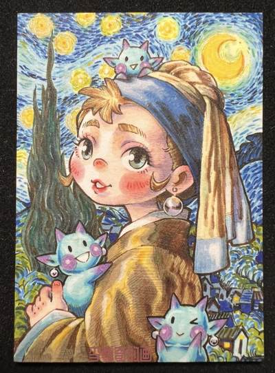 李尊奇-《星空下戴珍珠耳环的少女》