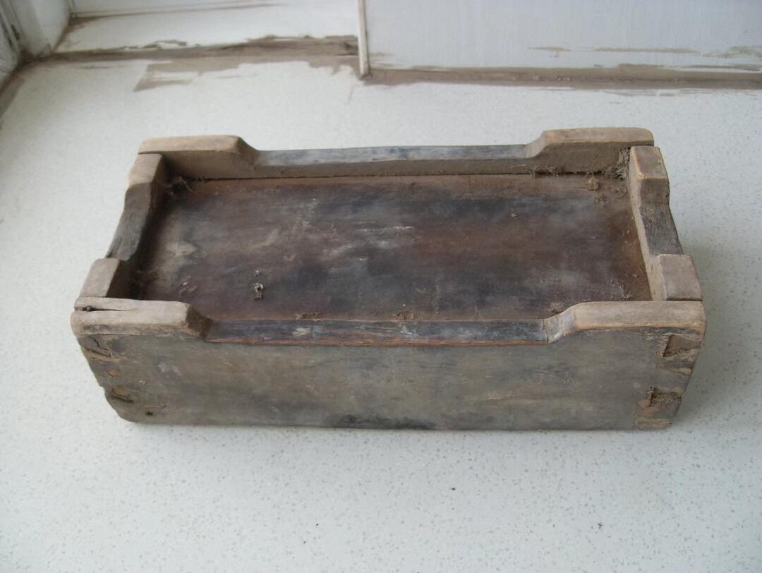 老木质烟筐 烟丝盒 老木盒！！