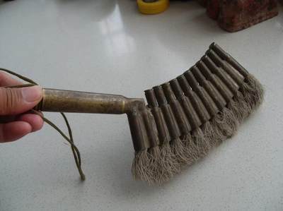 老弹壳毛刷 铜器 古玩 手工老物件！！