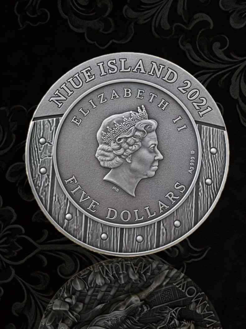 【美币实拍】纽埃花木兰银币