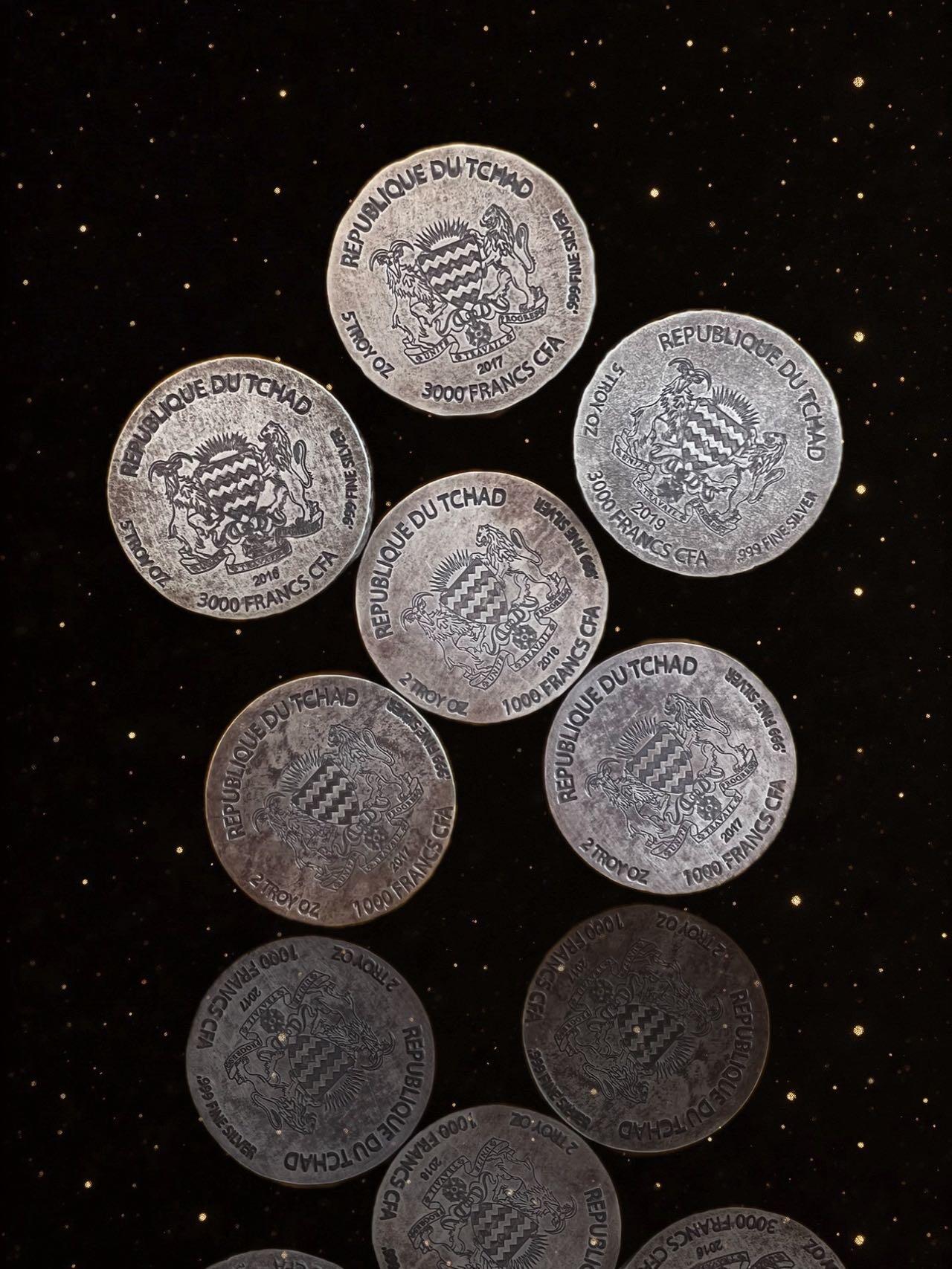 【美币实拍】乍得埃及图案投资币