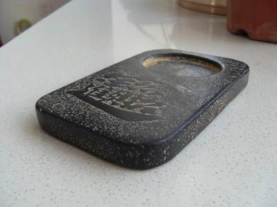 乡下老砚台 特殊石头砚台 文房用品！！