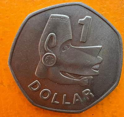 所罗门群岛1977年发行的1元硬币
