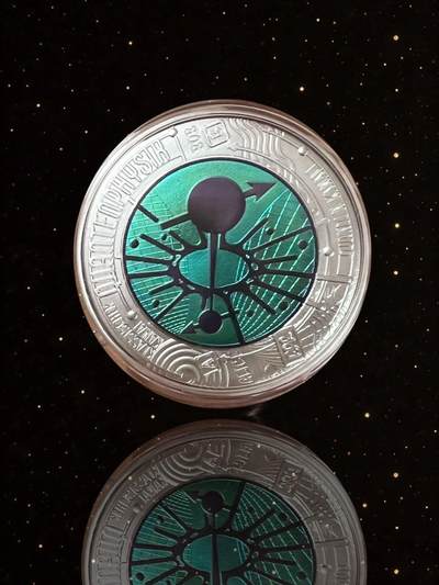 【美币实拍】奥地利量子物理银铌币～