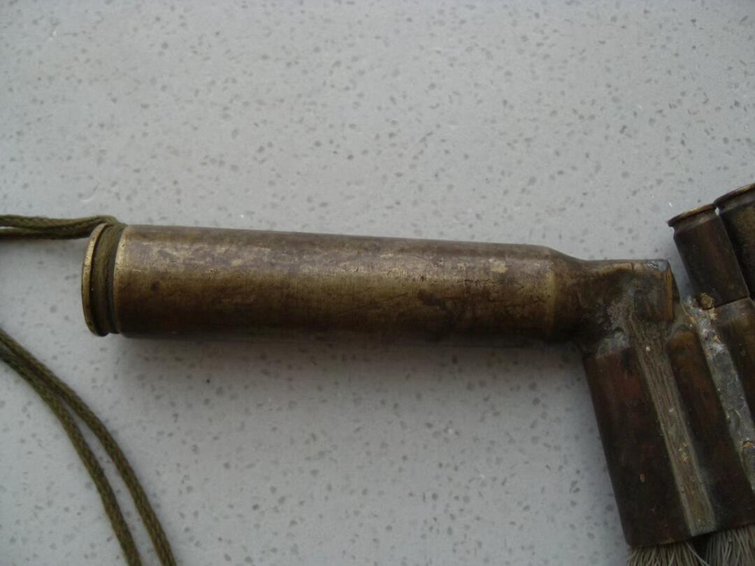 老弹壳毛刷 铜器 古玩 手工老物件！！