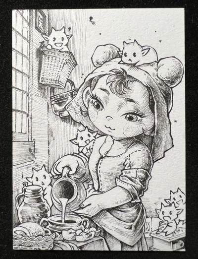 李尊奇-《倒牛奶的女仆》