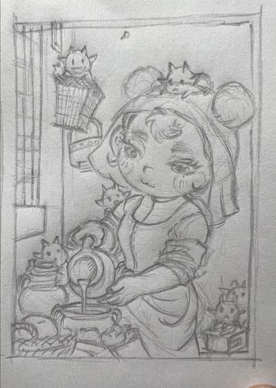 李尊奇-《倒牛奶的女仆》