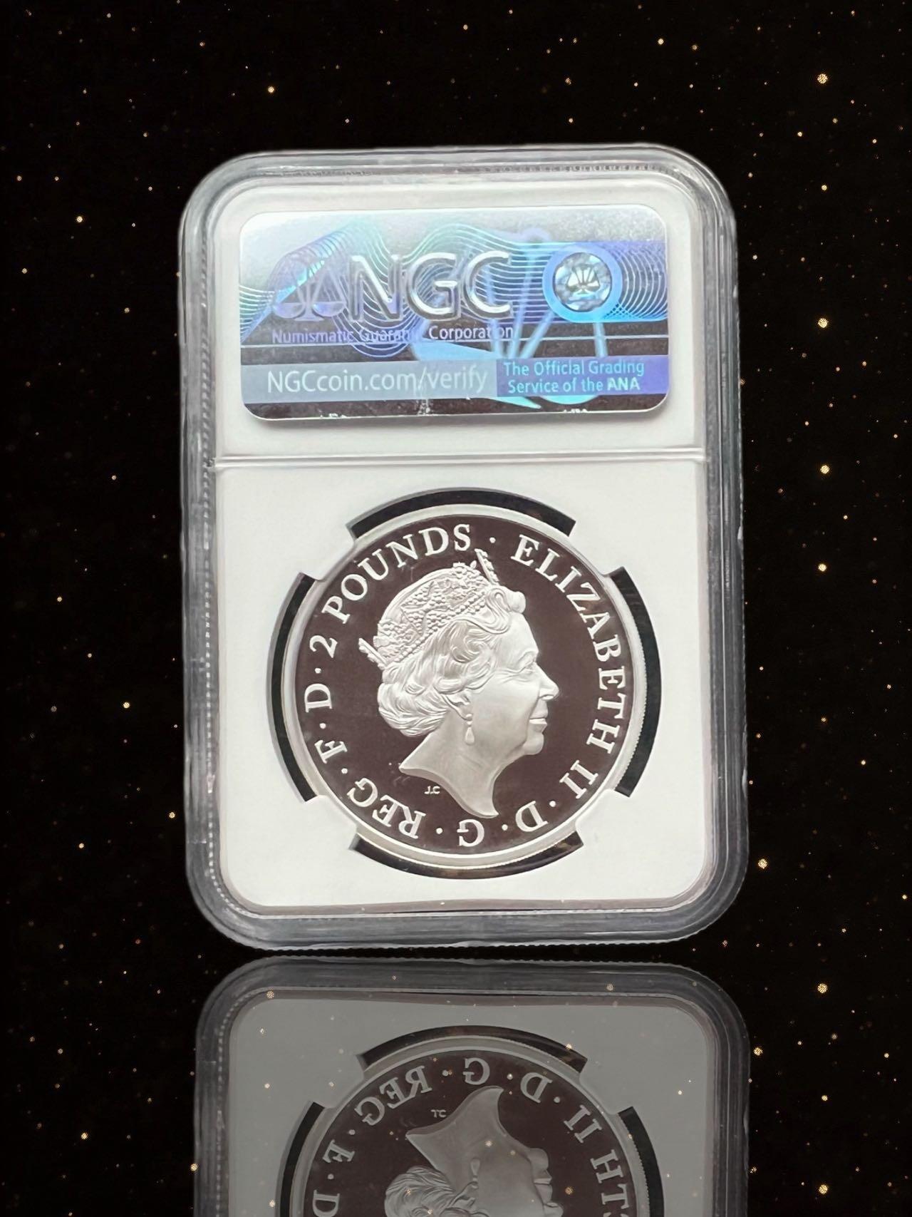 【英国】女王的神兽精制银币