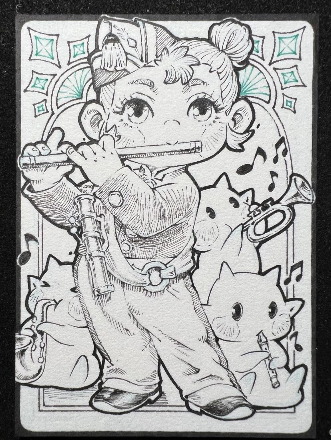 李尊奇-《吹笛子的少女》