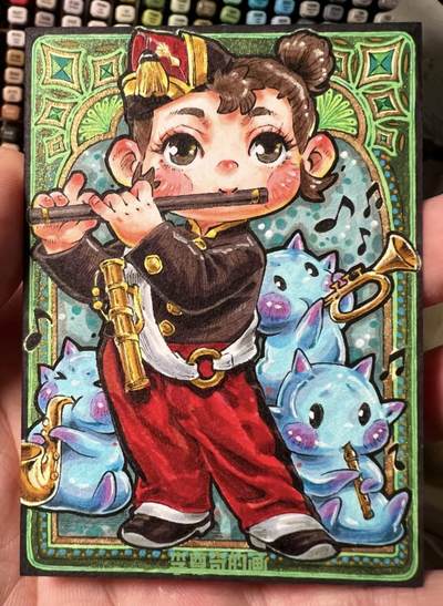 李尊奇-《吹笛子的少女》