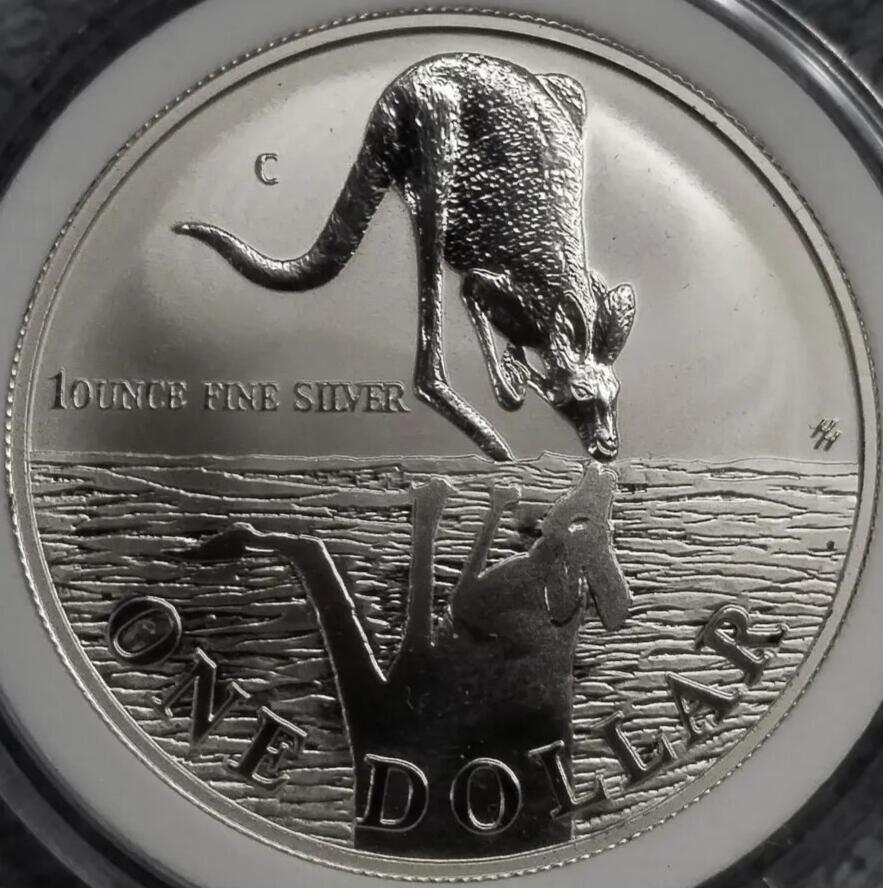 1995年澳大利亚袋鼠1盎司投资银币（Australian Kangaroo 1oz Silver Coin）✨