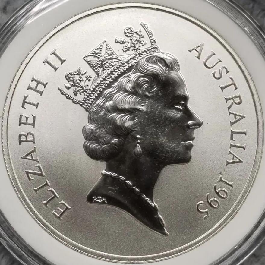 1995年澳大利亚袋鼠1盎司投资银币（Australian Kangaroo 1oz Silver Coin）✨