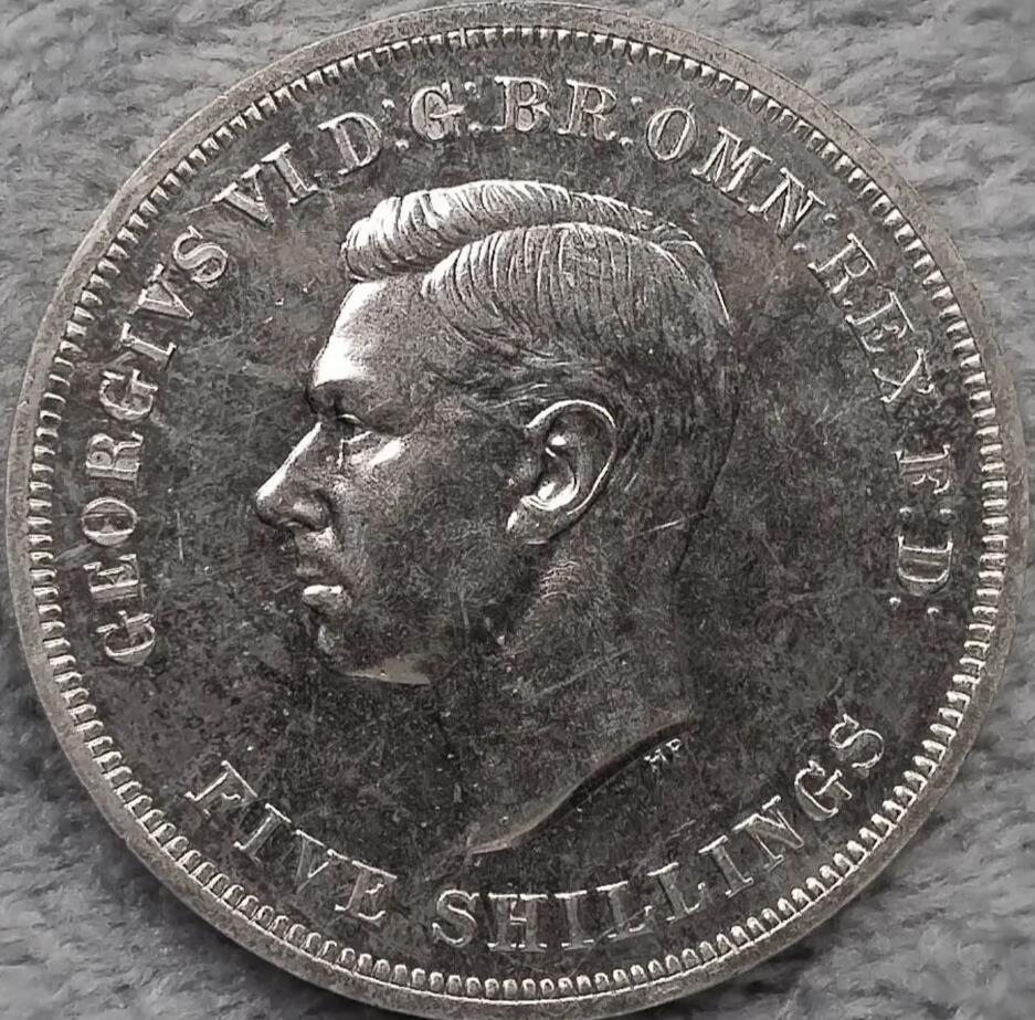 🎖️ 英国1951年乔治六世5先令（1克朗）纪念币