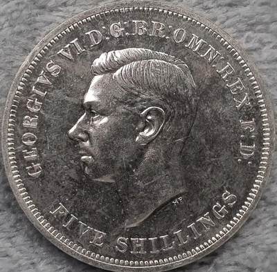 🎖️ 英国1951年乔治六世5先令（1克朗）纪念币
