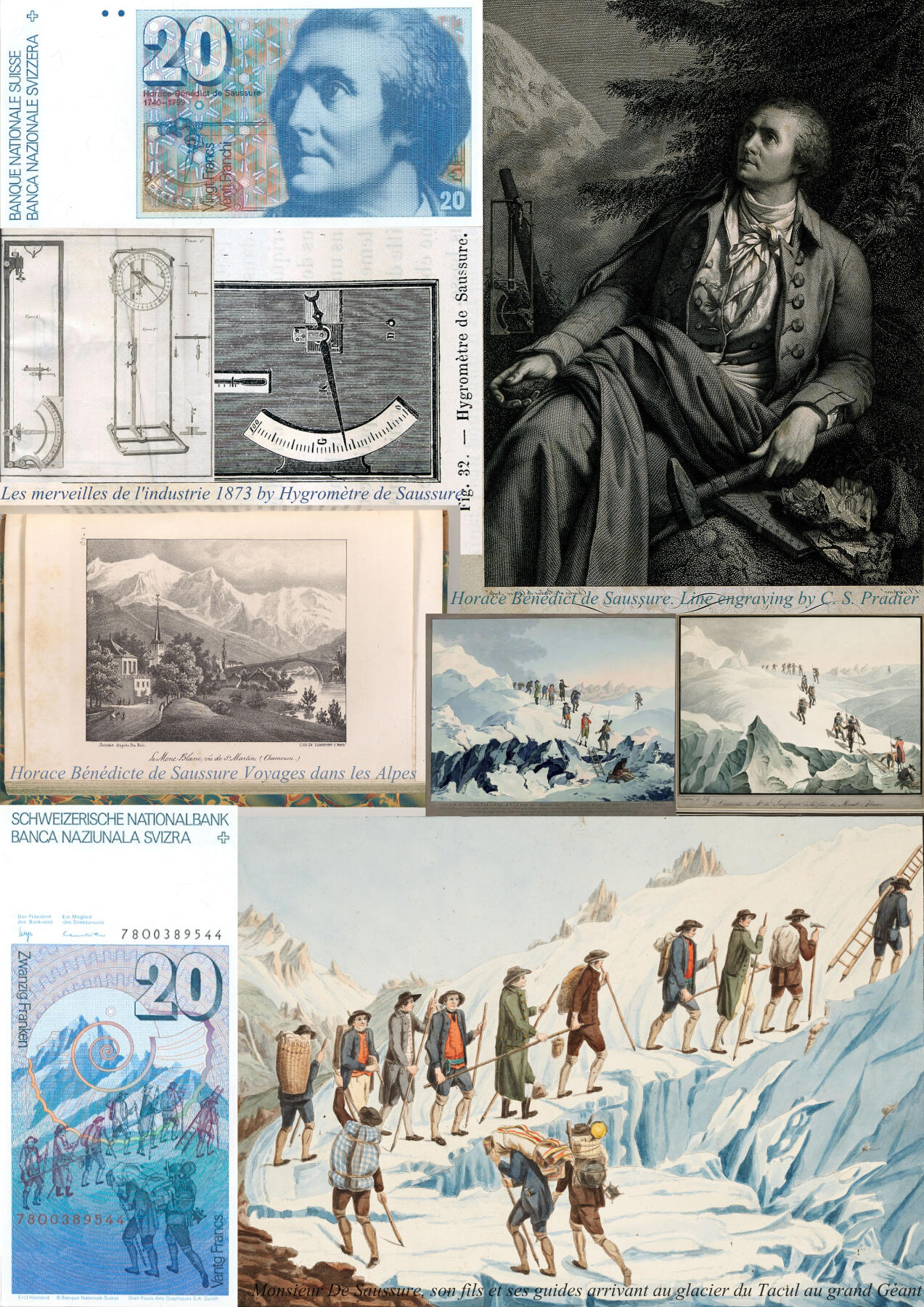 最有特色的一套瑞士钞。