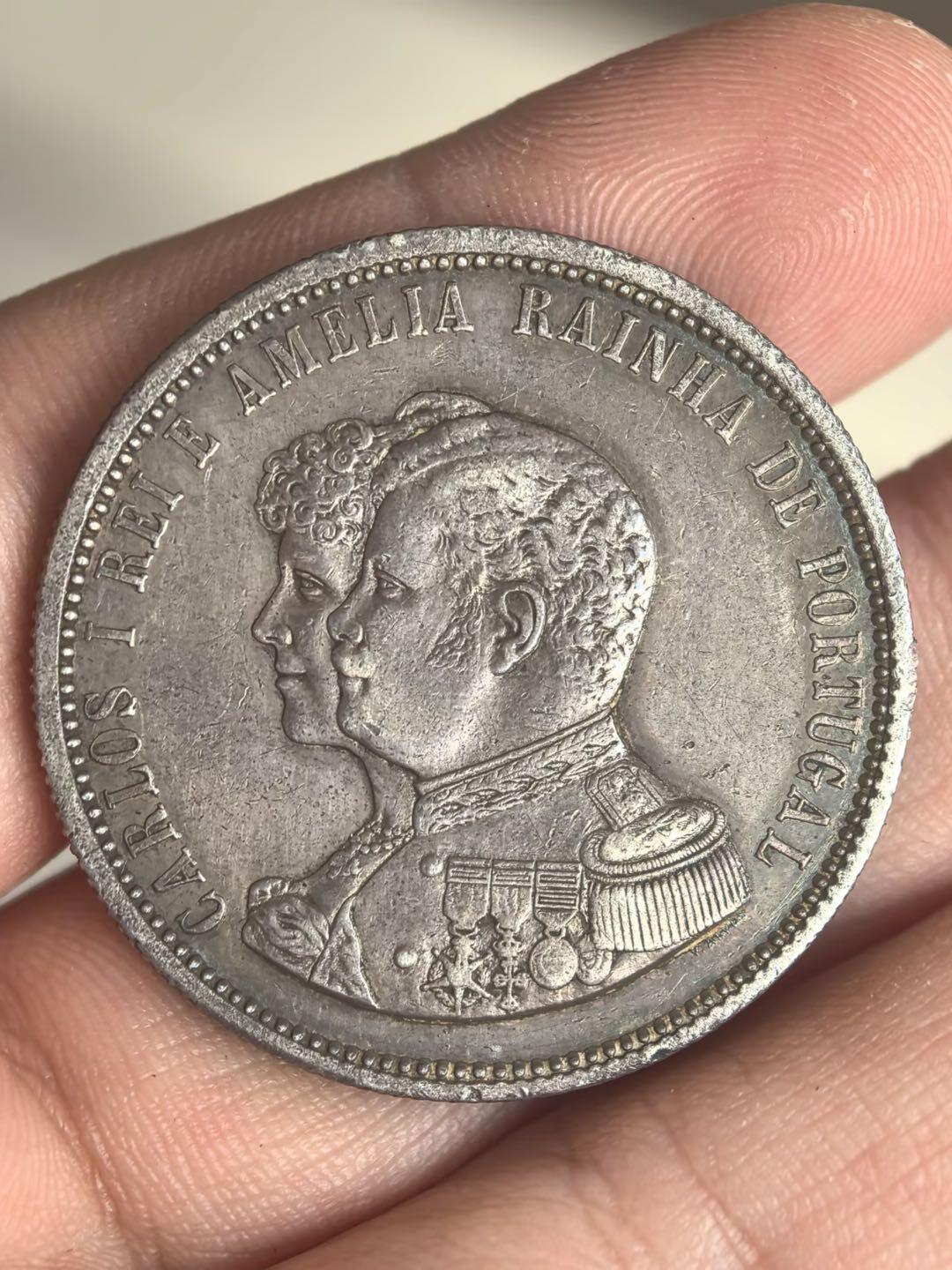 葡萄牙1898年发现印度四百年纪念银币