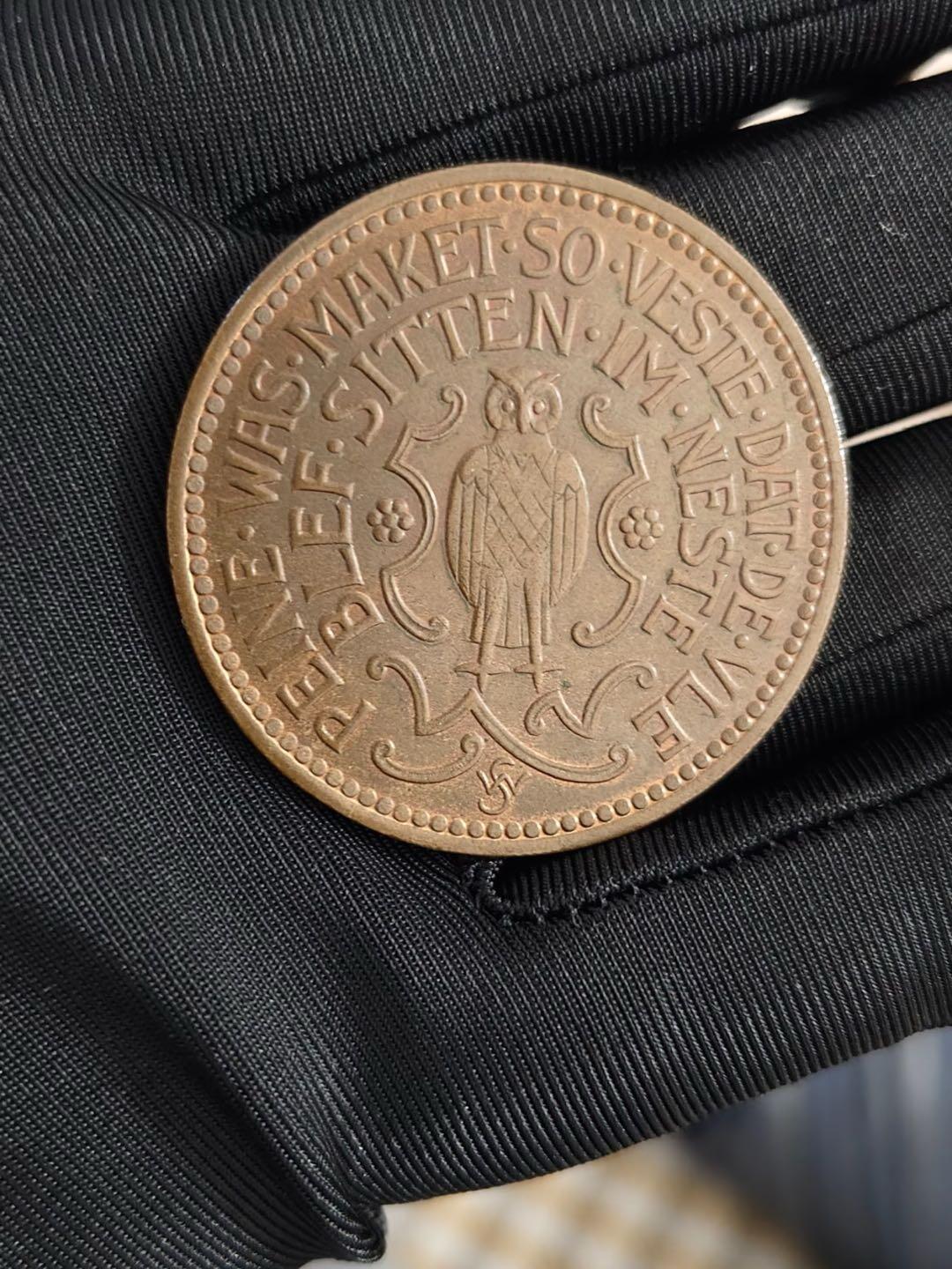 德国1923年萨克森派纳市10000K应急铜币