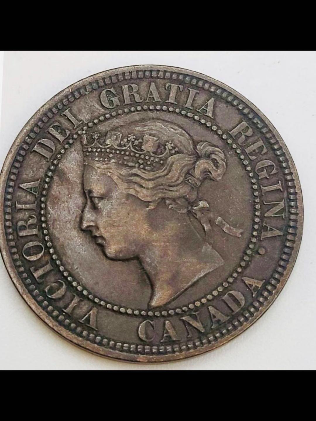 加拿大1876年1分青铜币