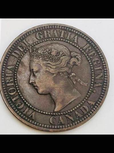 加拿大1876年1分青铜币