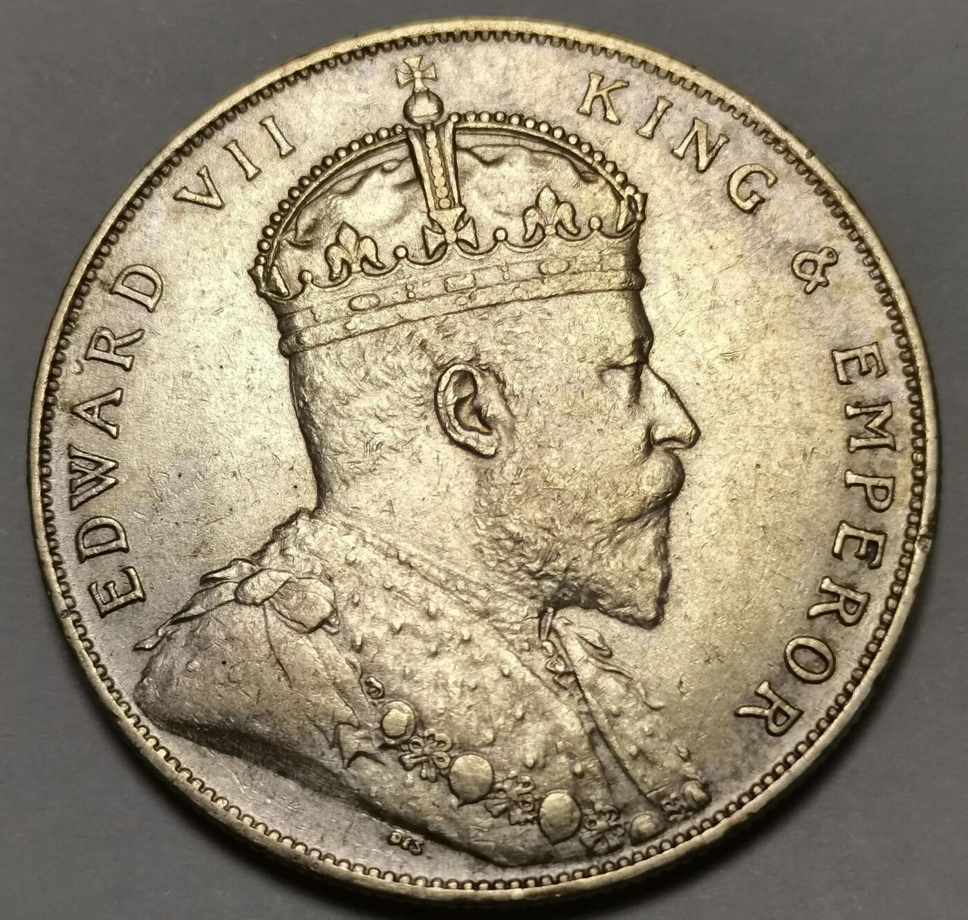 1909年英属海峡殖民地一元银币（Straits Settlements One Dollar）**✅
 
 