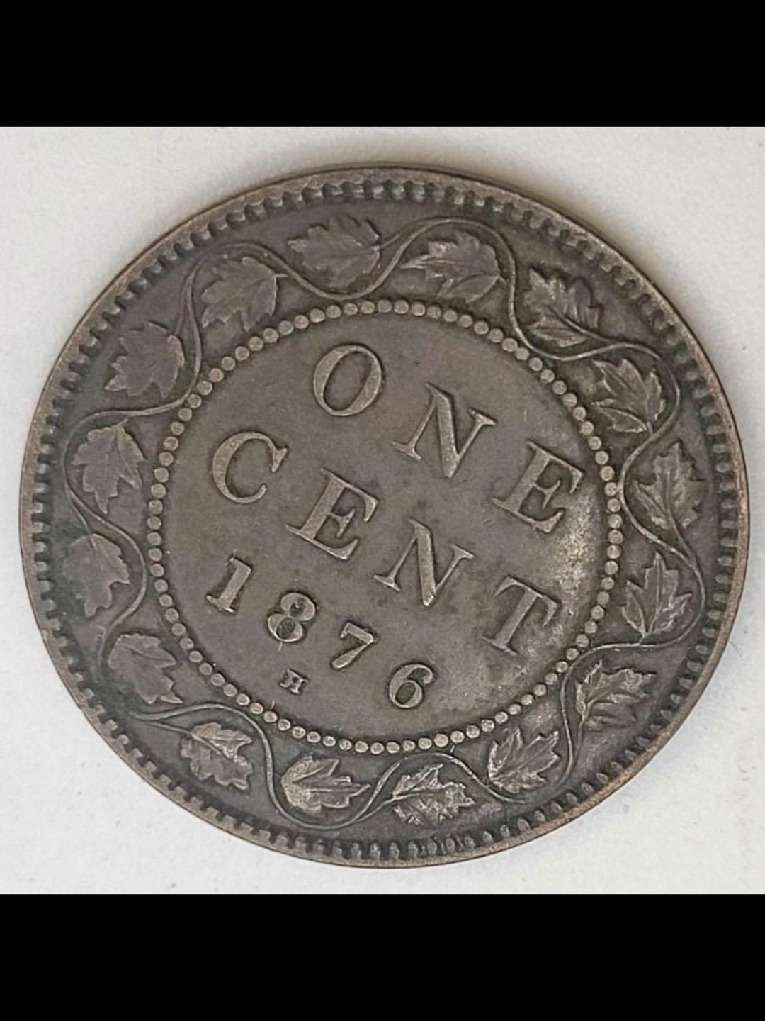加拿大1876年1分青铜币