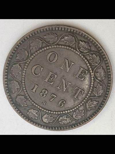 加拿大1876年1分青铜币