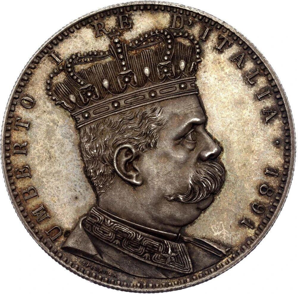 🔍 意大利厄立特里亚殖民地5里拉塔勒（Tallero）银币