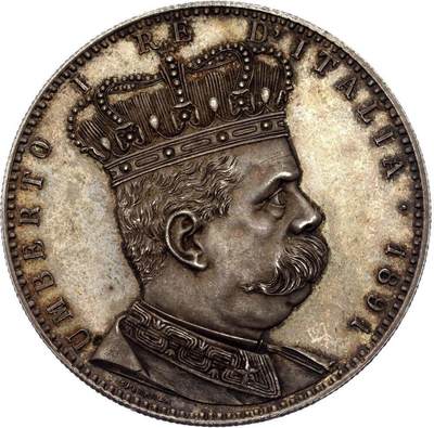 🔍 意大利厄立特里亚殖民地5里拉塔勒（Tallero）银币