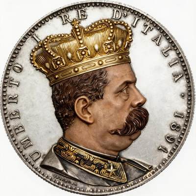 🔍 意大利厄立特里亚殖民地5里拉塔勒（Tallero）银币