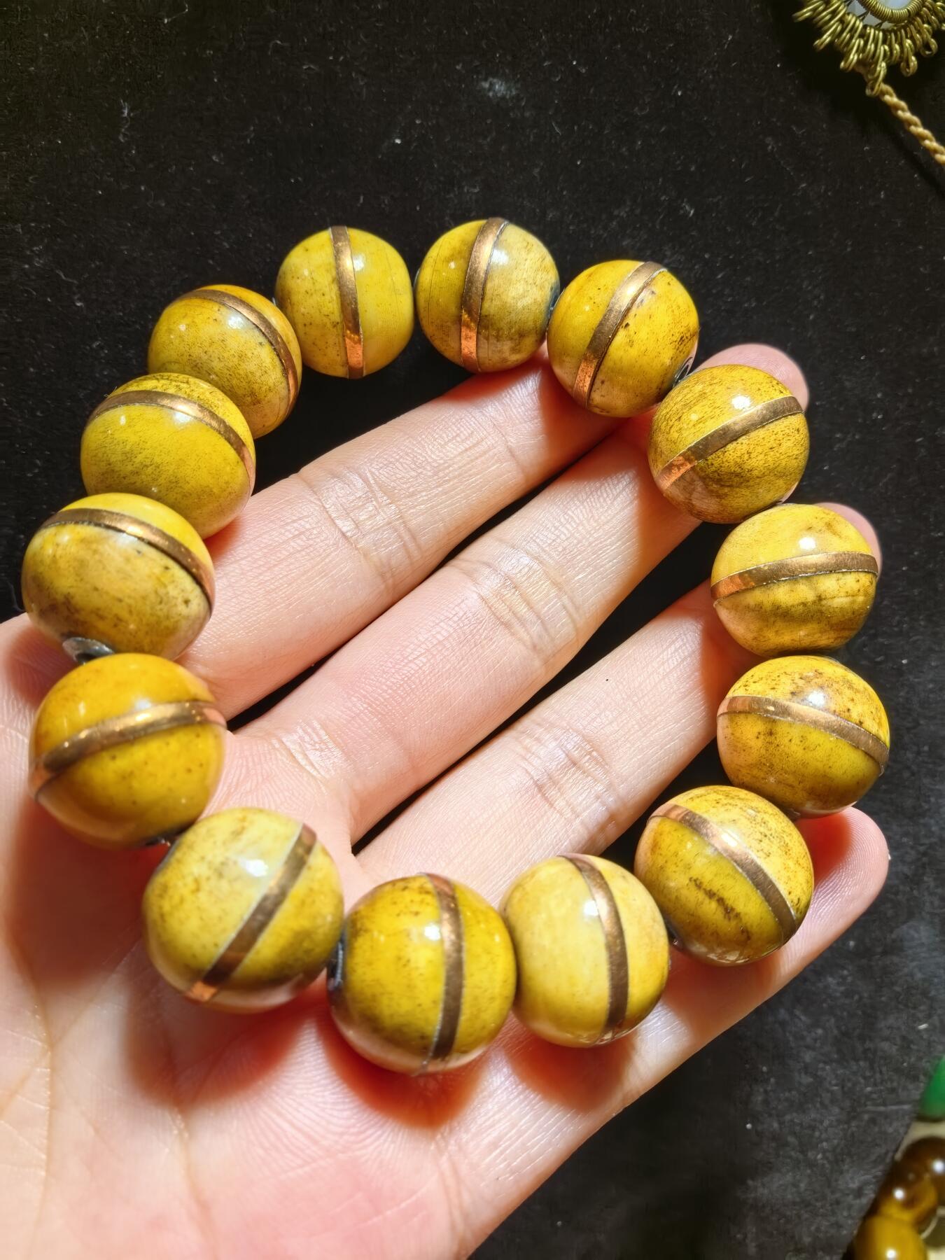 老森林王者佛珠手串男款，尺寸：1.6cm*1.5cm