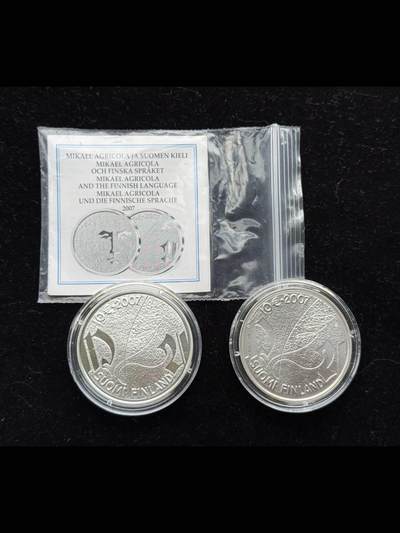 芬兰纪念米卡埃尔•阿格里科拉银币