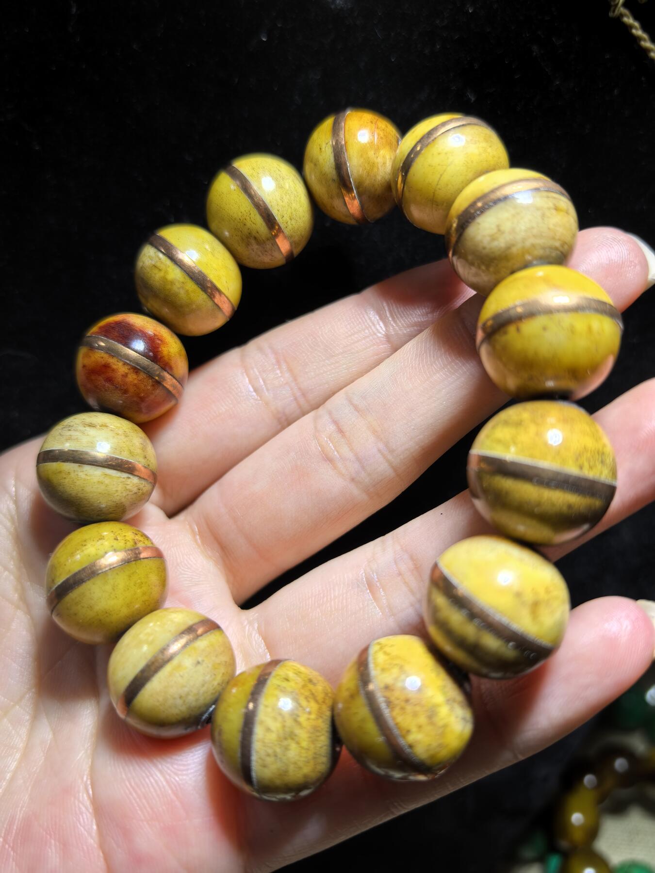 老森林王者佛珠手串男款，尺寸：1.6cm*1.5cm