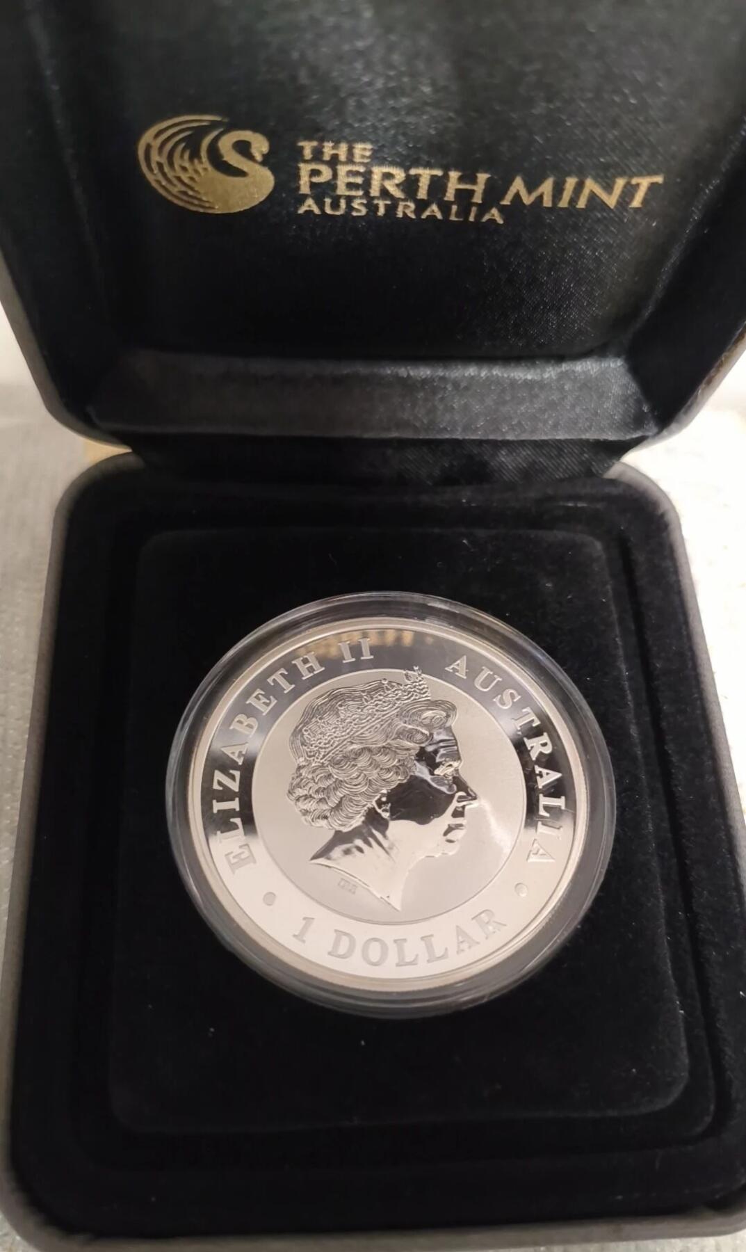 🐨 2013年澳大利亚珀斯造币厂考拉1盎司镀金纪念银币