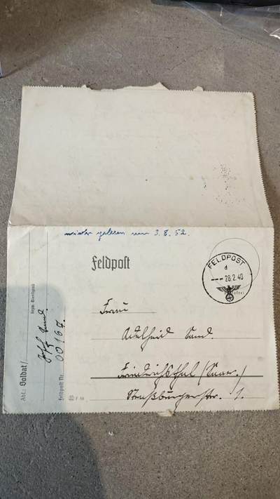 ✉️ 二战德军战地军邮信件（Feldpost）