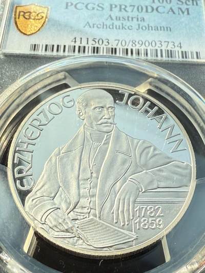 奥地利纪念1848年革命运动精制银币