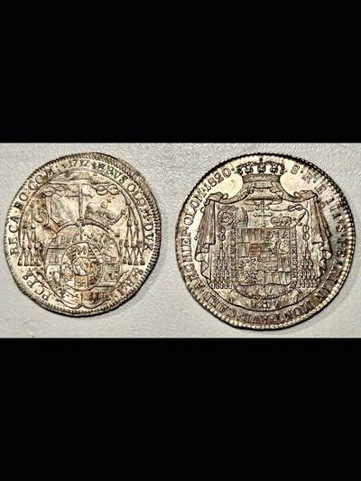 两枚奥尔姆茨Bistum银币