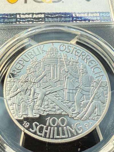 奥地利纪念1848年革命运动精制银币