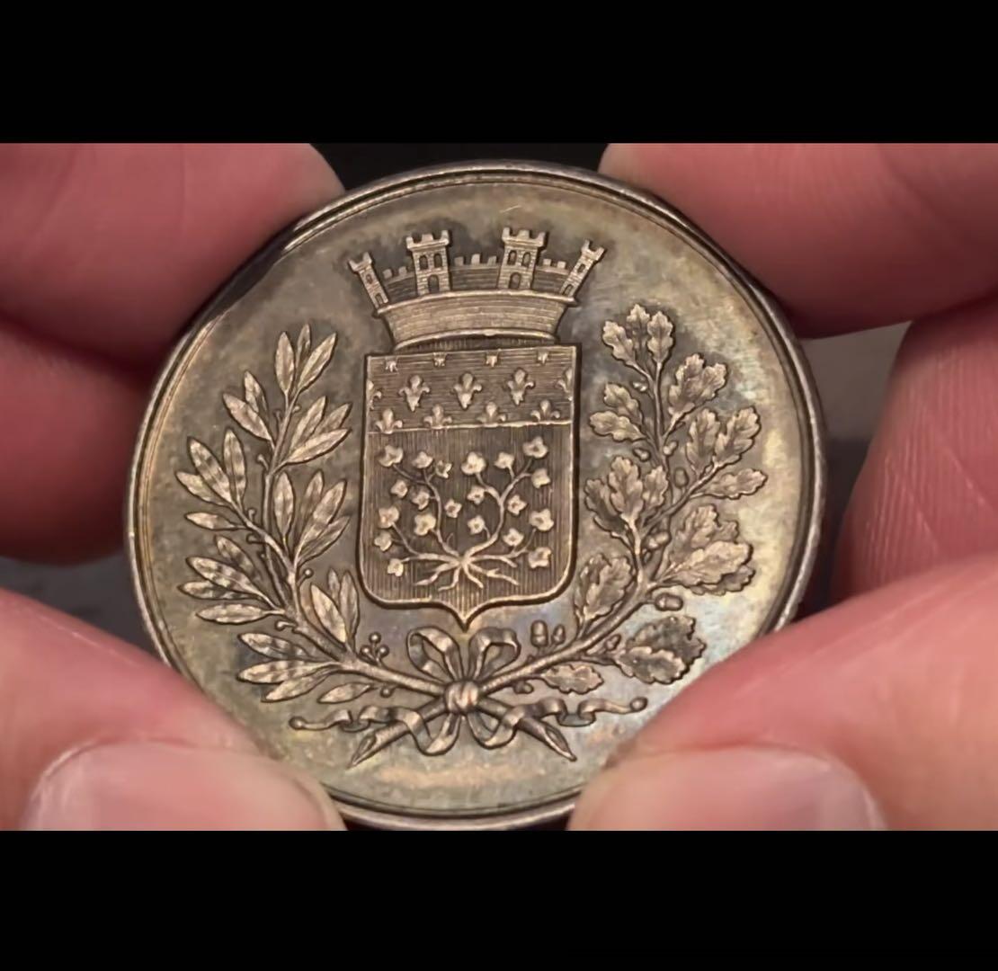 1865年法国Jeton银章亚眠市粮食仓库