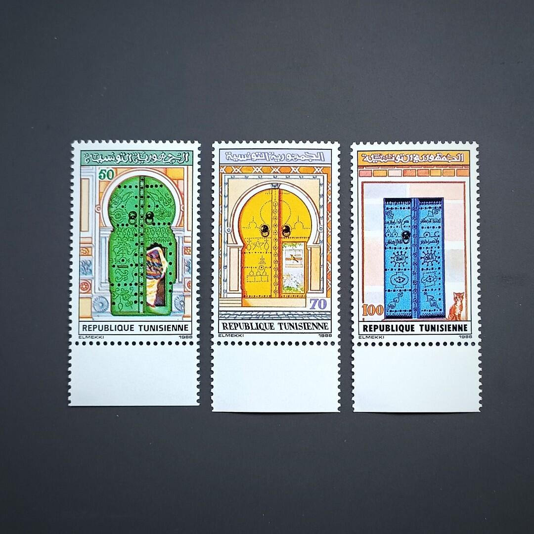 突尼斯老街門廊藝術與噴泉景觀