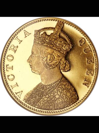 英属印度15卢比/莫赫尔双币值金币