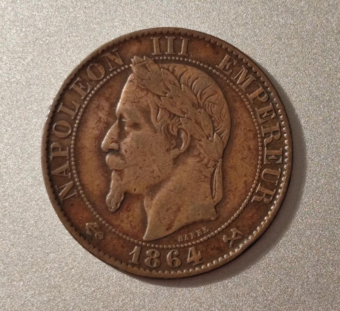 拿破仑三世铜币：自恋型统治者的视觉与政治缩影