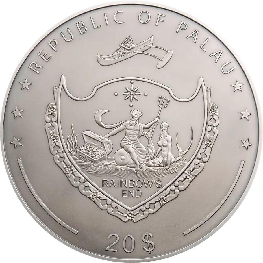 🦋 帕劳2018年「异国情调·梦幻蝴蝶」5盎司纪念银币