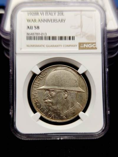 1928年意大利“世界大战胜利10周年”纪念银币