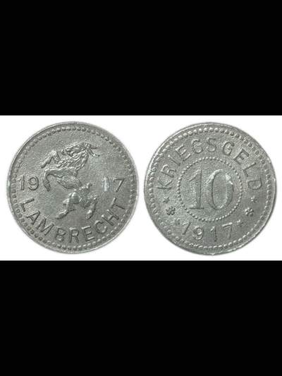 兰布雷希特市公羊锌币10pf 一组
