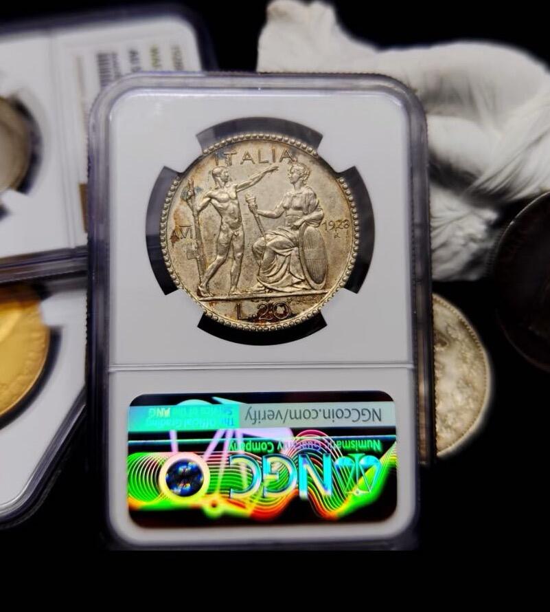 1928年意大利埃马努埃莱三世20里拉银币