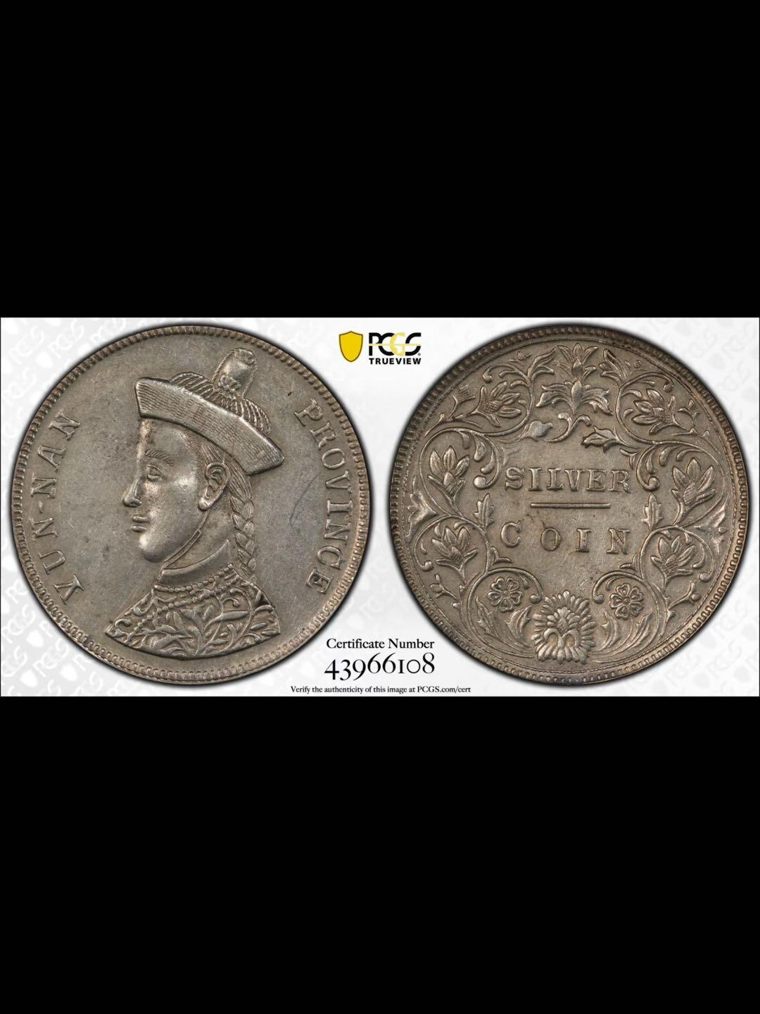 1907年云南卢比银币