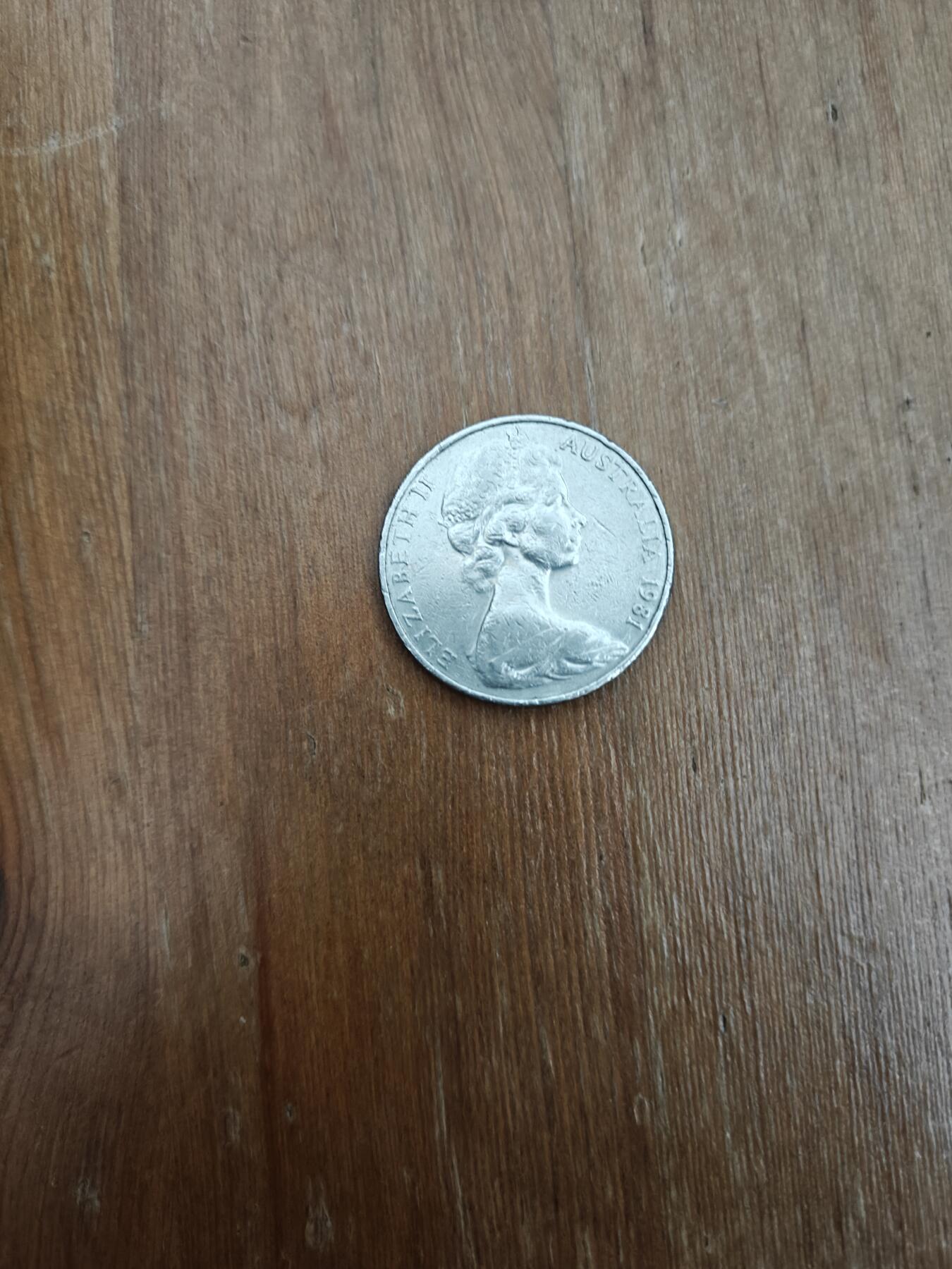 澳大利亚1981年20分硬币 