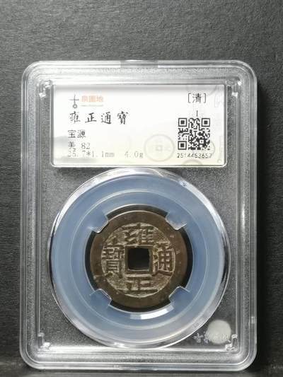 [清] 雍正通宝宝源局 四笔乡两点通